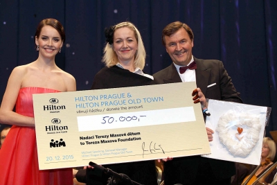 Pražské hotely Hilton podpořily Nadaci Terezy Maxové dětem